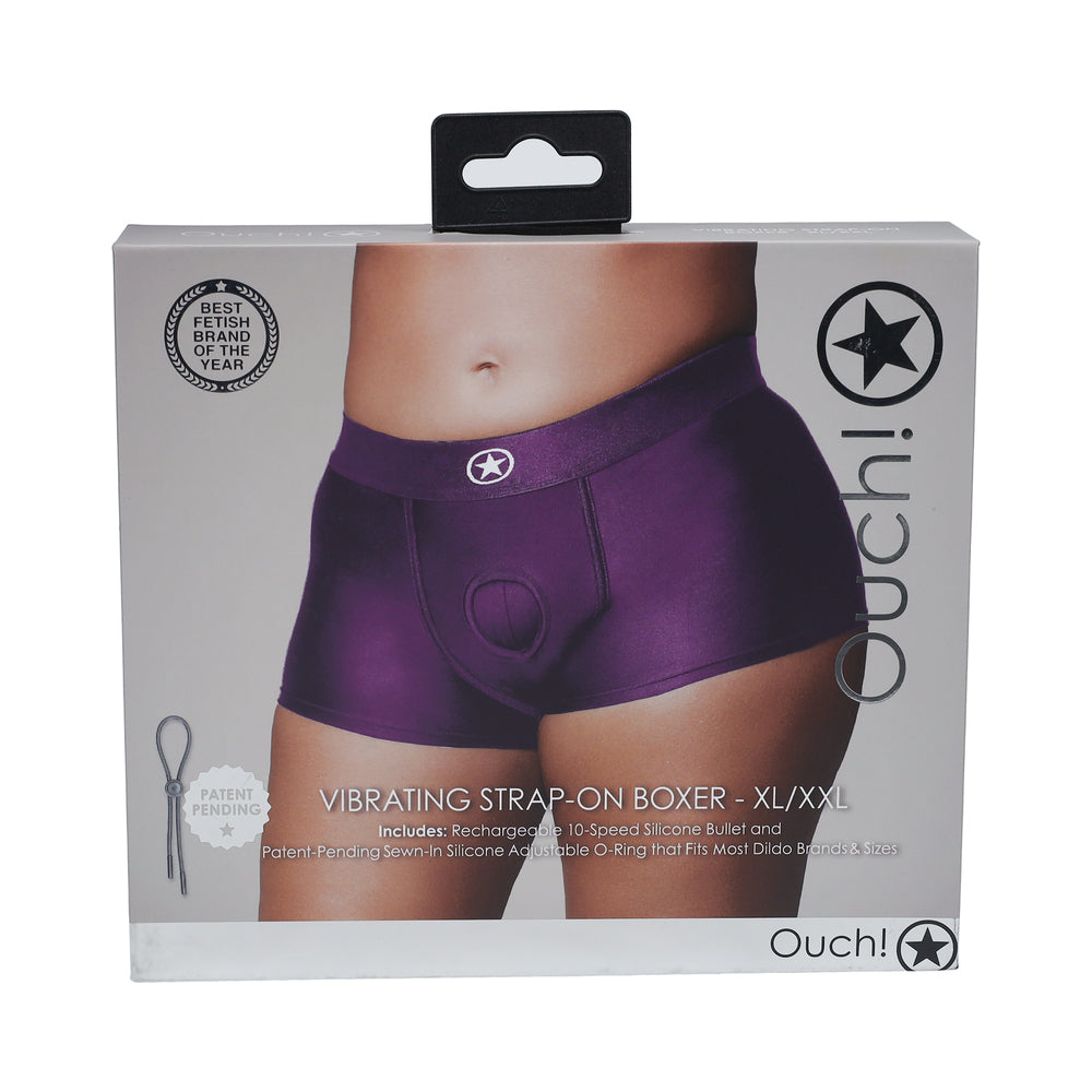 SHOTS - OUCH! VIBRATING STRAP ON BOXER