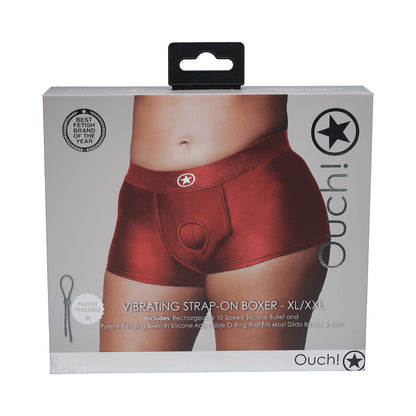 SHOTS - OUCH! VIBRATING STRAP ON BOXER