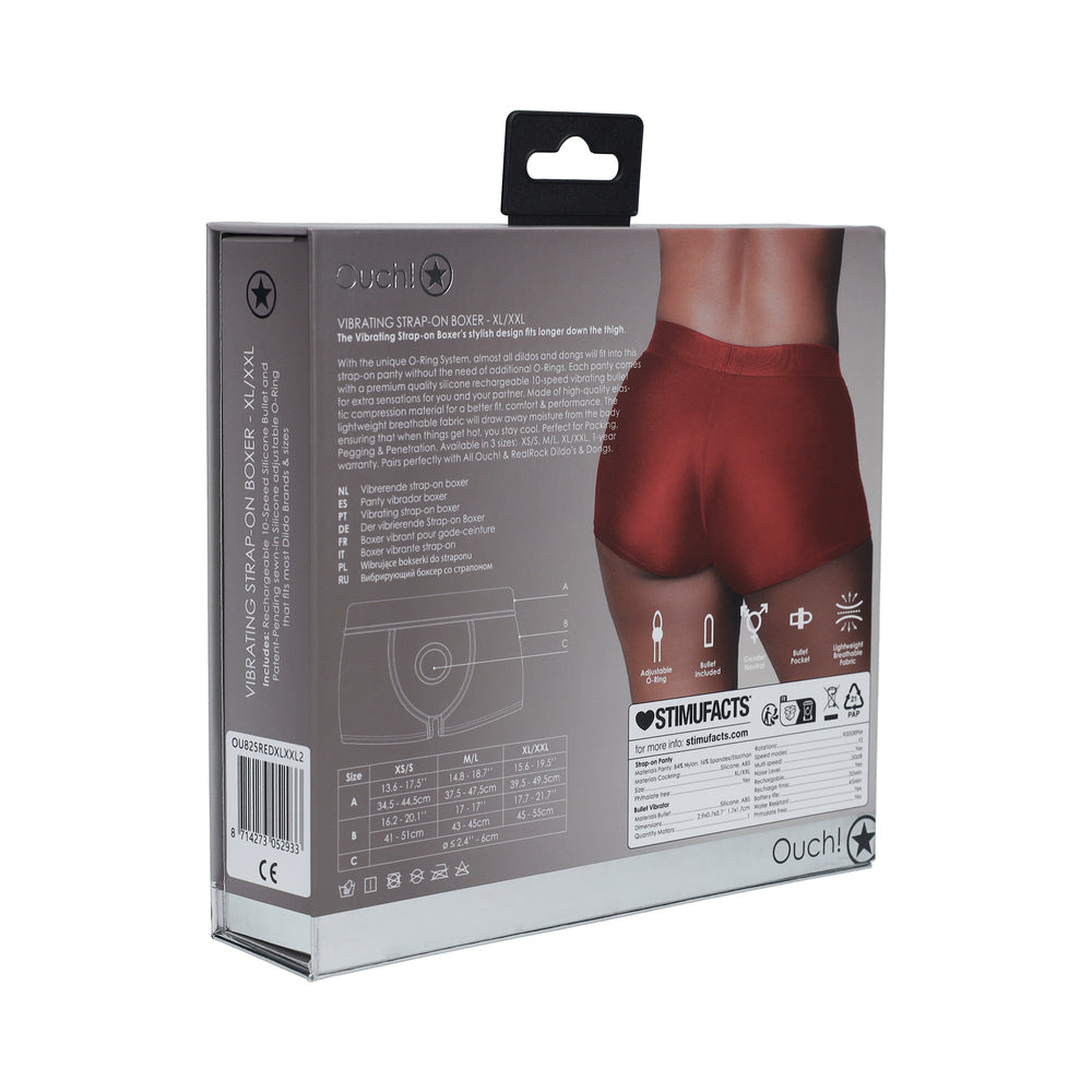 SHOTS - OUCH! VIBRATING STRAP ON BOXER