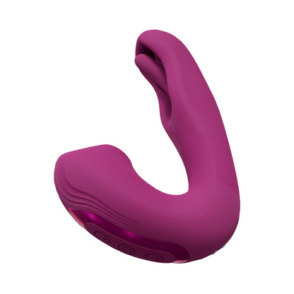 SHOTS - VIVE YUNA RECHARGEABLE DUAL MOTOR AIRWAVE VIBRATOR WITH G SPOT FLAPPING STIMULATOR