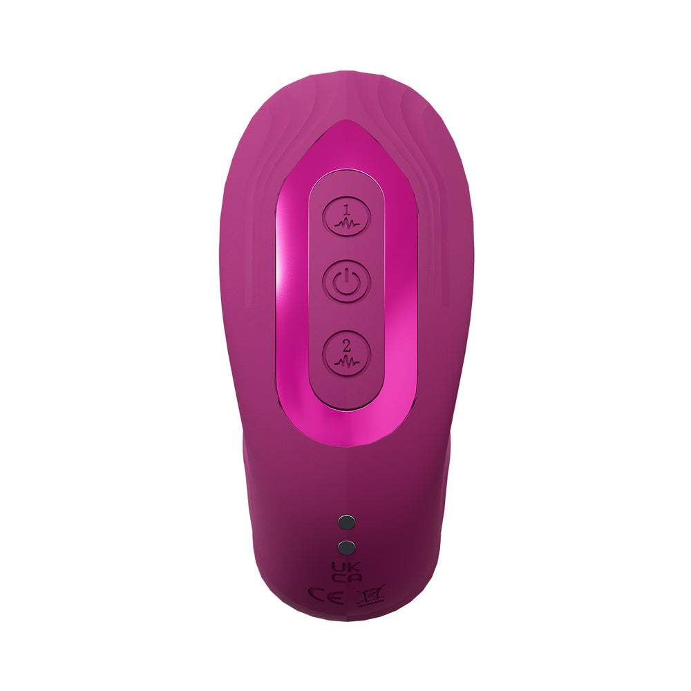 SHOTS - VIVE YUNA RECHARGEABLE DUAL MOTOR AIRWAVE VIBRATOR WITH G SPOT FLAPPING STIMULATOR