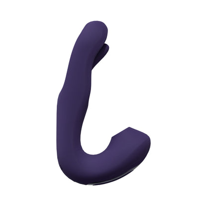 SHOTS - VIVE YUNA RECHARGEABLE DUAL MOTOR AIRWAVE VIBRATOR WITH G SPOT FLAPPING STIMULATOR