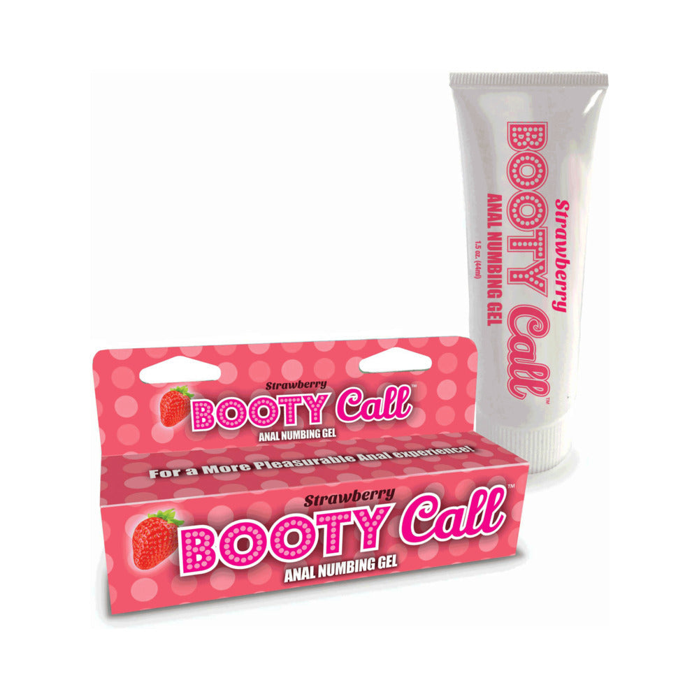 LITTLE GENIE - BOOTY CALL ANAL NUMBING GEL STRAWBERRY 1.5 OZ.