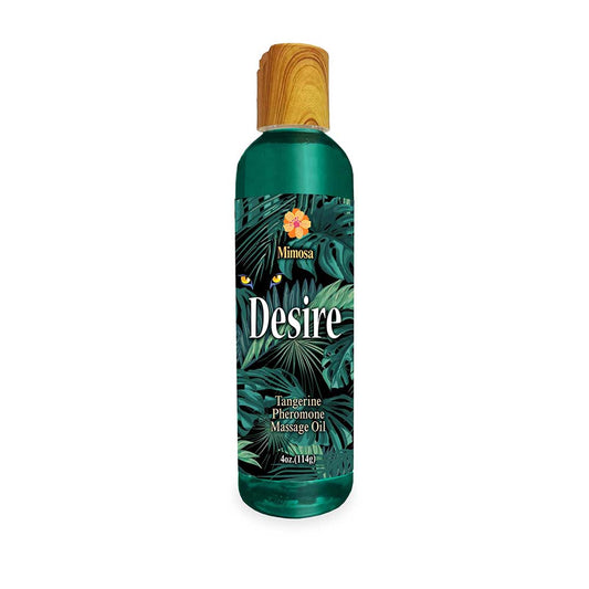 LITTLE GENIE - DESIRE PHEROMONE MASSAGE OIL TANGERINE 4 OZ.
