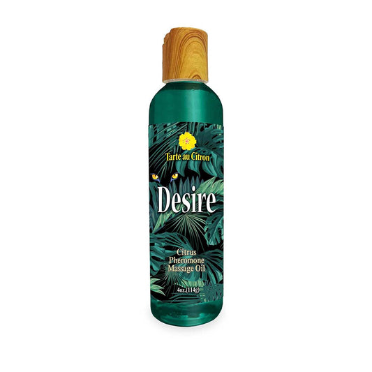 LITTLE GENIE - DESIRE PHEROMONE MASSAGE OIL CITRUS 4 OZ.