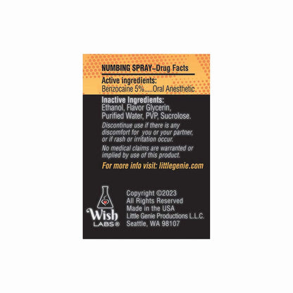 LITTLE GENIE - CHEEF RELIEF THROAT SPRAY PEACH 1 OZ.