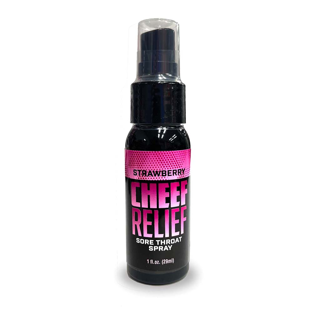 LITTLE GENIE - CHEEF RELIEF THROAT SPRAY STRAWBERRY 1 OZ.