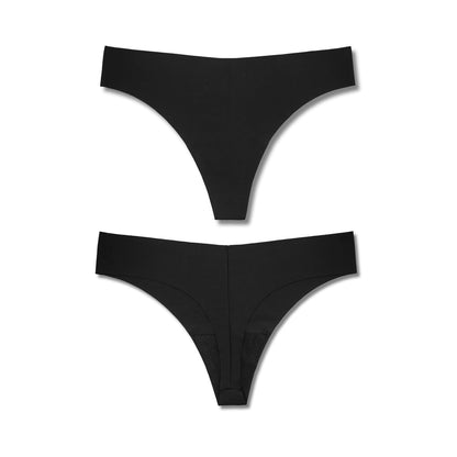 BONKS - BLACK MAGIC SEAMLESS THONG O/S
