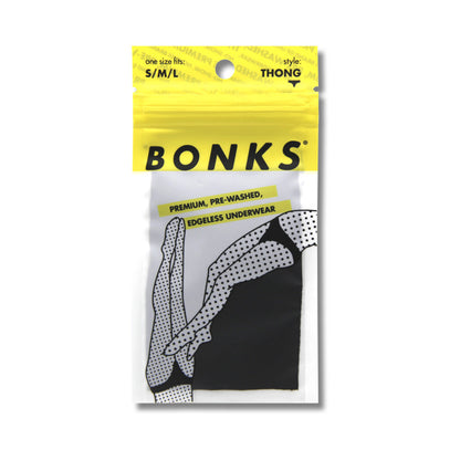 BONKS - BLACK MAGIC SEAMLESS THONG O/S