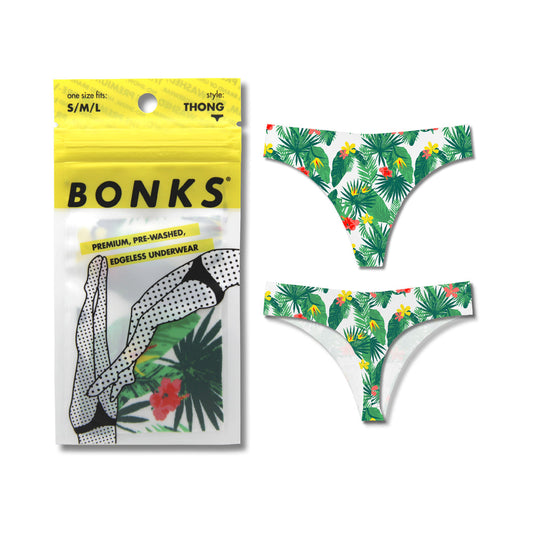 BONKS - TROPIC LIKE IT'S HOT SEAMLESS THONG O/S