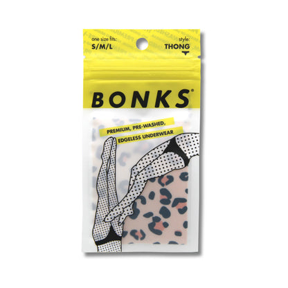 BONKS - CAT'S OUT OF THE BAG SEAMLESS THONG O/S