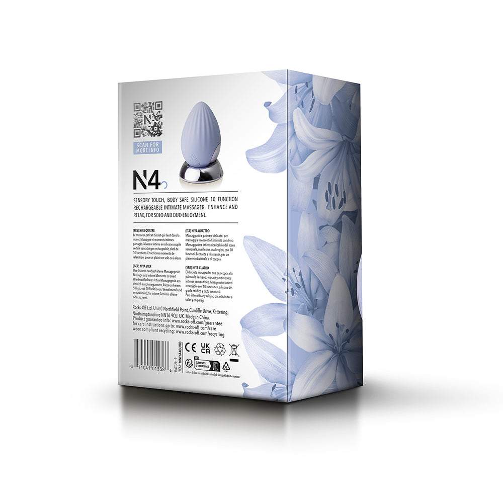 ROCKS-OFF - MASSAGADOR DE MÃO NIYA 4 EMBALAGEM COM NOVO DESIGN CORNFLOWER