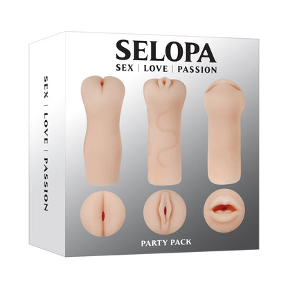 SELOPA - PARTY PACK 3-PIECE STROKER PACK LIGHT