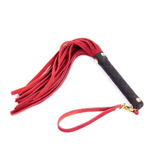PLE'SUR - MINI LEATHER FLOGGER RED