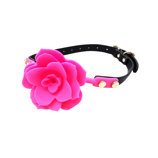 PLE'SUR - FLOWER BALL GAG BREATHABLE SILICONE PINK