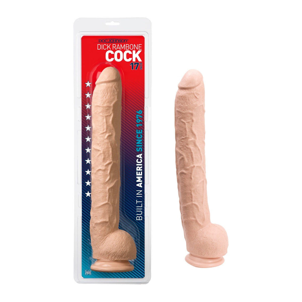 DOC JOHNSON - DICK RAMBONE: 18 IN. X 2.5 IN. BEIGE
