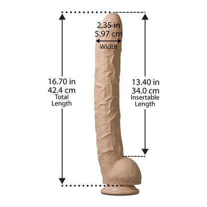 DOC JOHNSON - DICK RAMBONE: 18 IN. X 2.5 IN. BEIGE