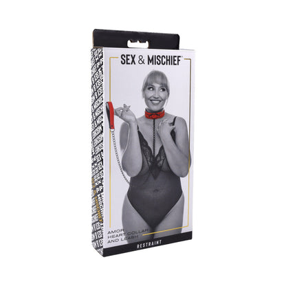 SPORTSHEETS - COLEIRA E TRELA SEX & MISCHIEF AMOR