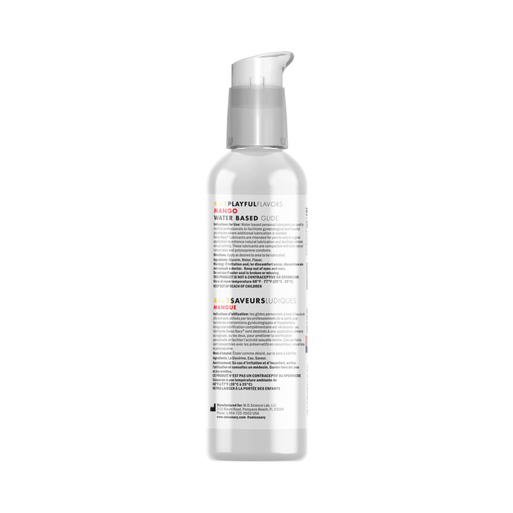 SWISS NAVY - 4 IN 1 PLAYFUL FLAVORS MANGO 4 OZ.