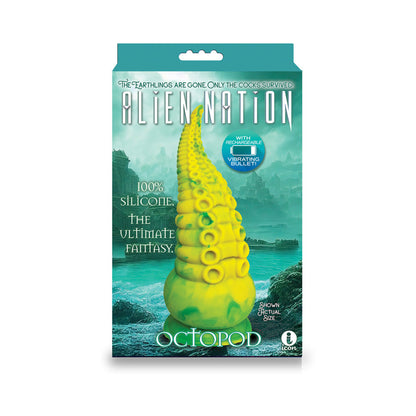 ICON BRANDS - DILDO VIBRATÓRIO DE SILICONE ALIENNATION OCTOPOD 9 POL.