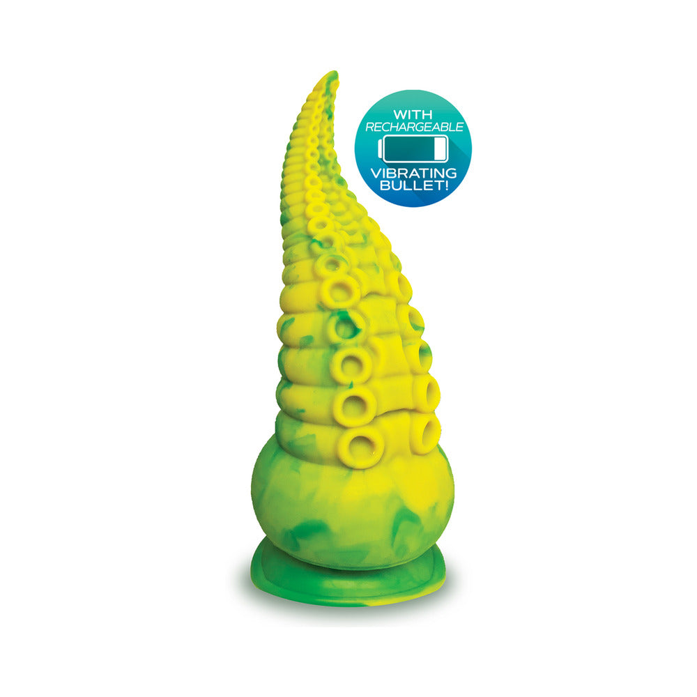 ICON BRANDS - DILDO VIBRATÓRIO DE SILICONE ALIENNATION OCTOPOD 9 POL.