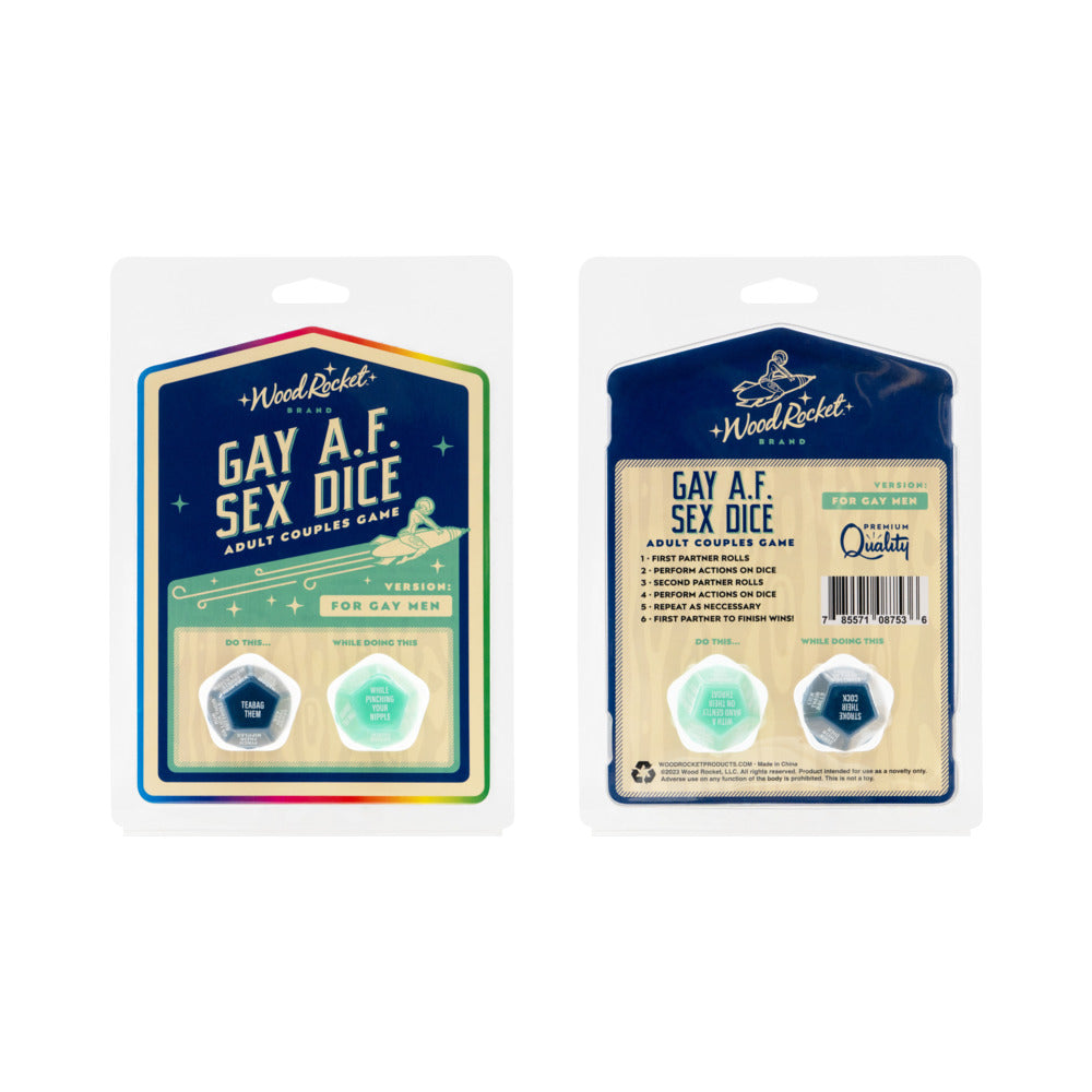 WOOD ROCKET - GAY AF SEX DICE: GAY MEN