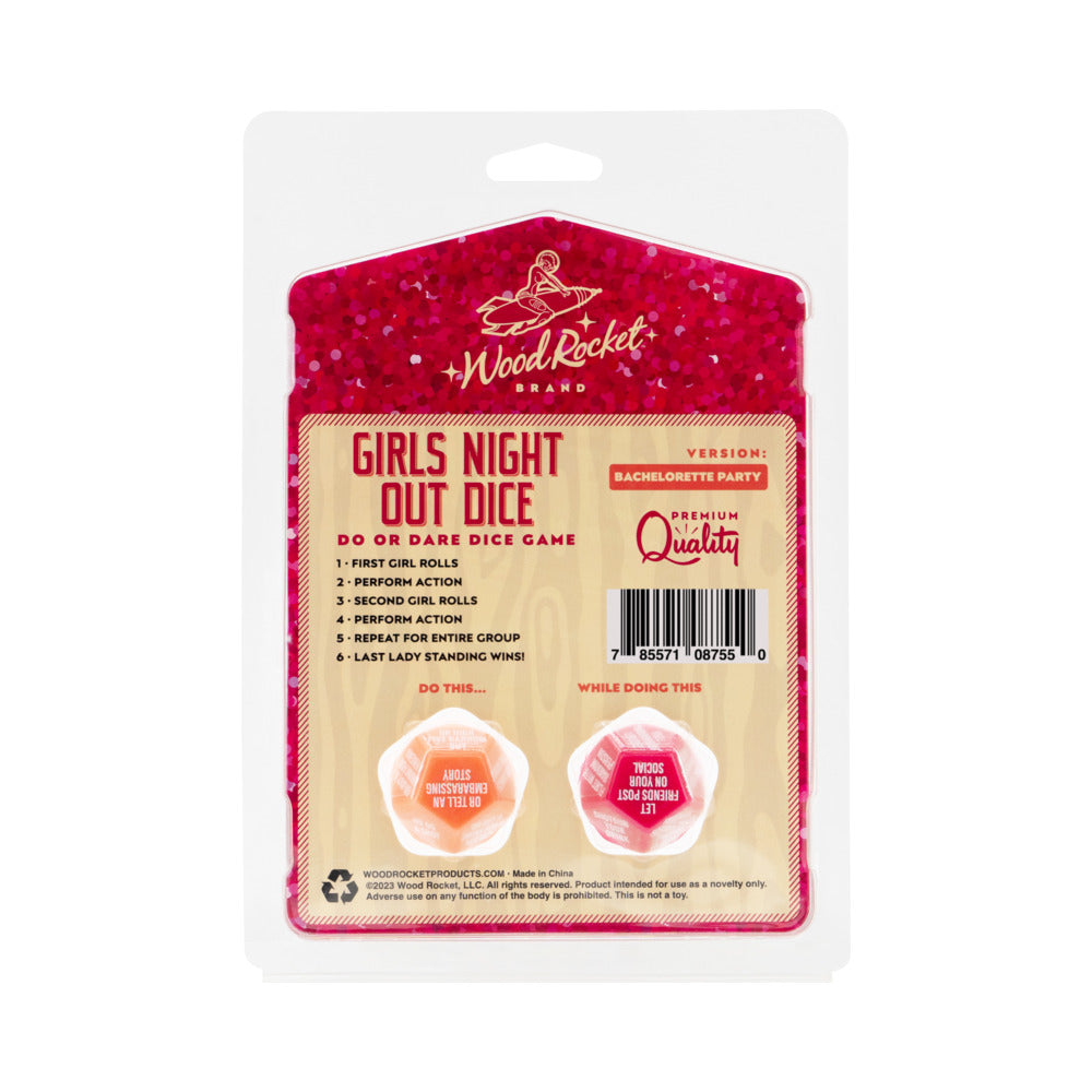 WOOD ROCKET - GIRLS NIGHT OUT DICE: BACHELORETTE PARTY