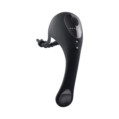 GENDER X - BACK IT UP RECHARGEABLE LASSO C-RING AND PLUG WITH REMOTE SILICONE BLACK