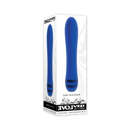 EVOLVED - THE PLEASER RECHARGEABLE VIBRATOR SILICONE BLUE