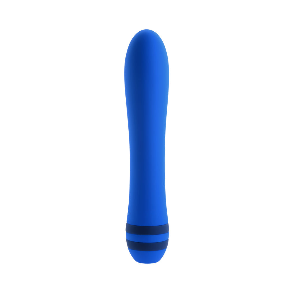 EVOLVED - THE PLEASER RECHARGEABLE VIBRATOR SILICONE BLUE