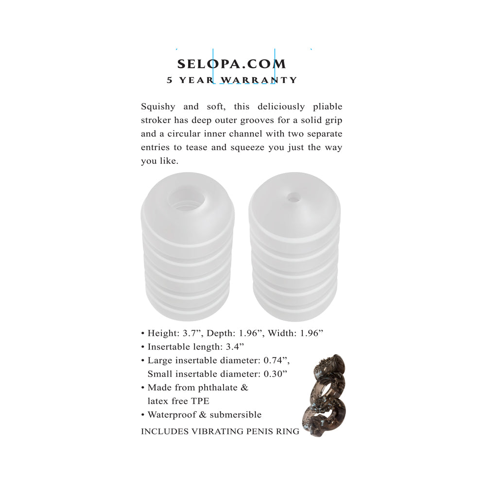 SELOPA - RING ME UP STROKER TPE CLEAR