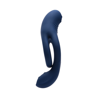 ZERO TOLERANCE - RING AROUND THE ROSY RECHARGEABLE VIBRATING DUAL C-RING SILICONE BLUE
