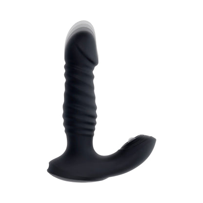 ZERO TOLERANCE - STRIKER RECHARGEABLE THRUSTING ANAL VIBE WITH REMOTE SILICONE BLACK