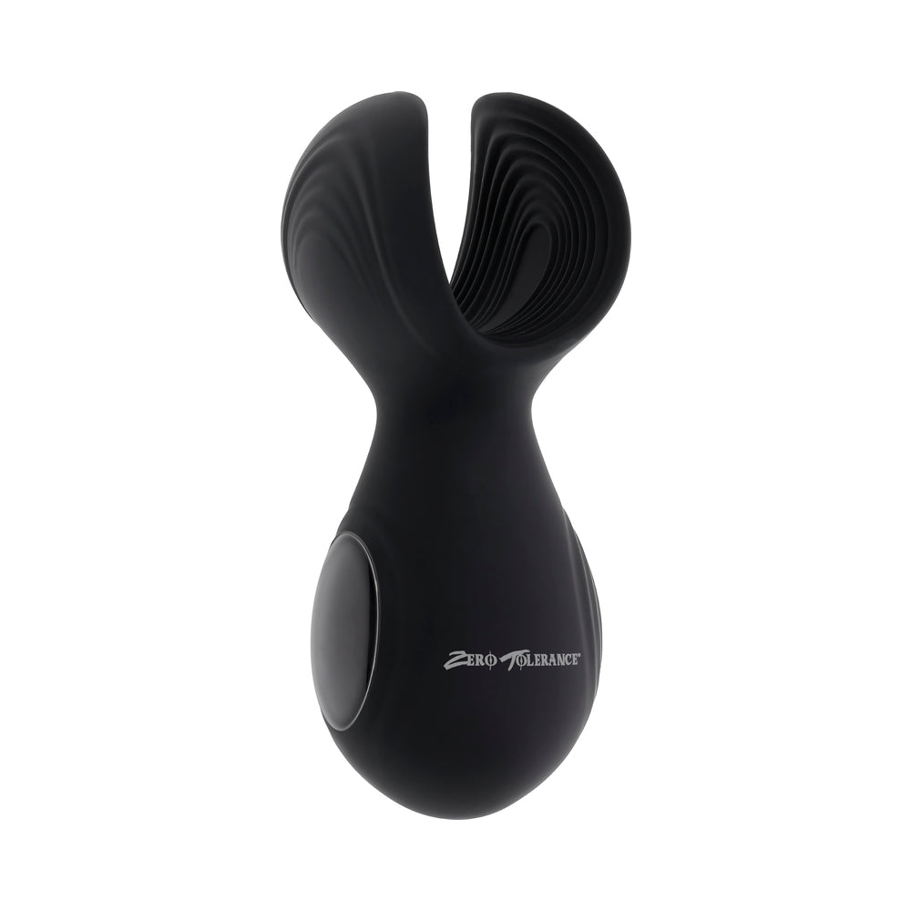 ZERO TOLERANCE - HANDY HELPER RECHARGEABLE VIBRATING STROKER SILICONE BLACK