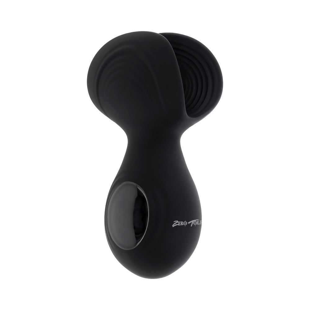 ZERO TOLERANCE - HANDY HELPER RECHARGEABLE VIBRATING STROKER SILICONE BLACK
