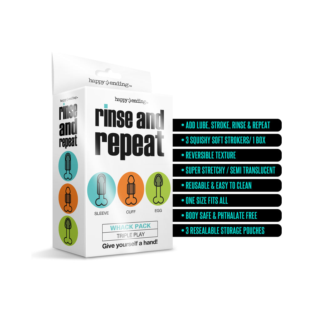 GLOBAL NOVELTIES - RINSE AND REPEAT WHACK PACK TRIPLE PLAY