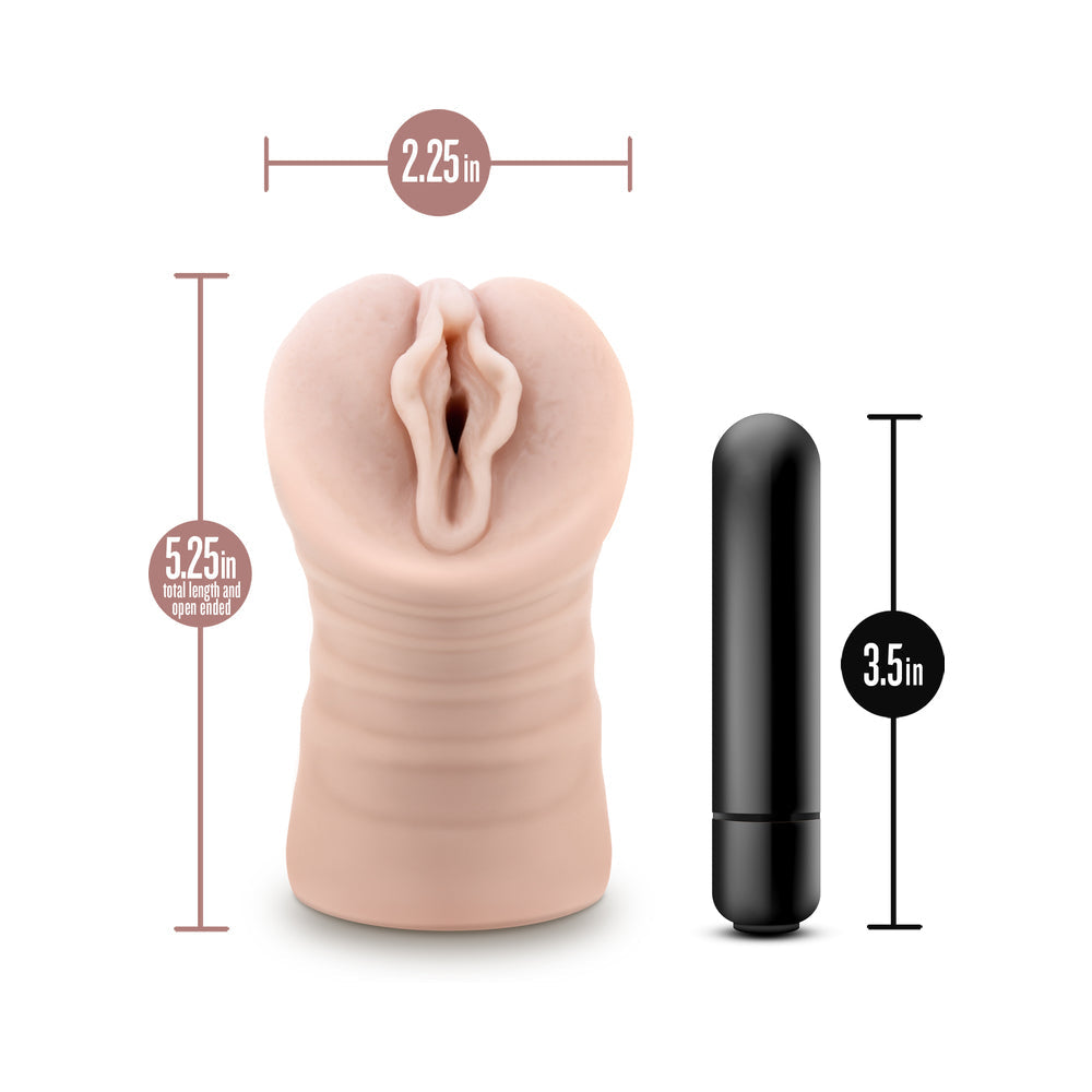BLUSH - ENLUST DESTINI VIBRATING STROKER BEIGE