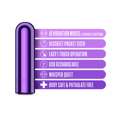 BLUSH - KOOL VIBES RECHARGEABLE MINI BULLET GRAPE