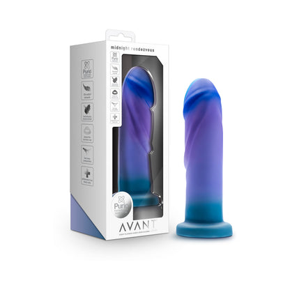 BLUSH - AVANT MIDNIGHT RENDEZVOUS 7.5 IN. DILDO OCEAN BLUE