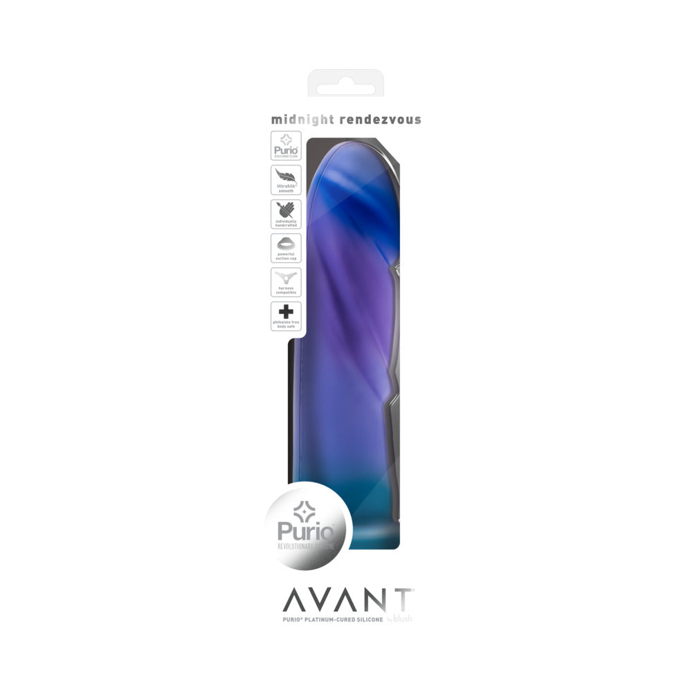 BLUSH - AVANT MIDNIGHT RENDEZVOUS 7.5 IN. DILDO OCEAN BLUE