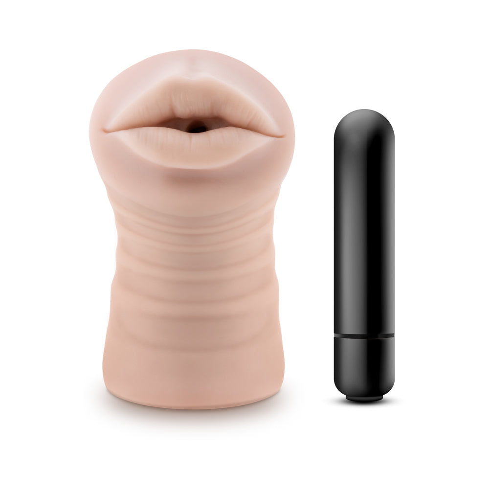 BLUSH - ENLUST NICOLE VIBRATING STROKER BEIGE