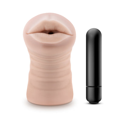 BLUSH - ENLUST NICOLE VIBRATING STROKER BEIGE