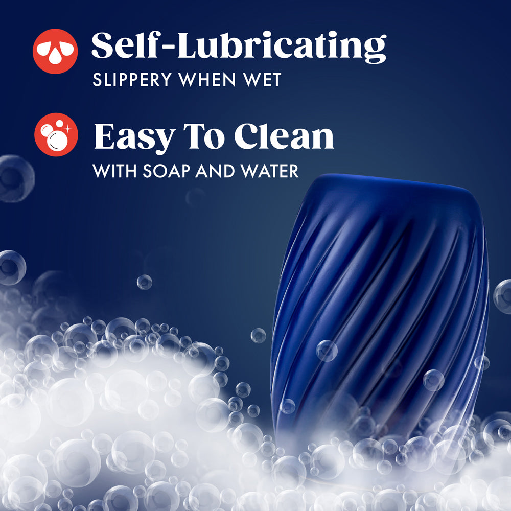 BLUSH - RIZE TURBINE SELF-LUBRICATING STROKER BLUE