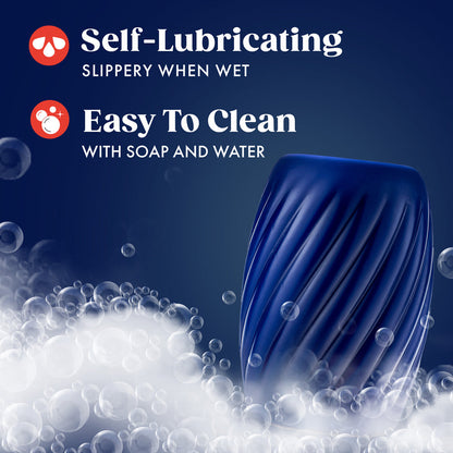 BLUSH - RIZE TURBINE SELF-LUBRICATING STROKER BLUE