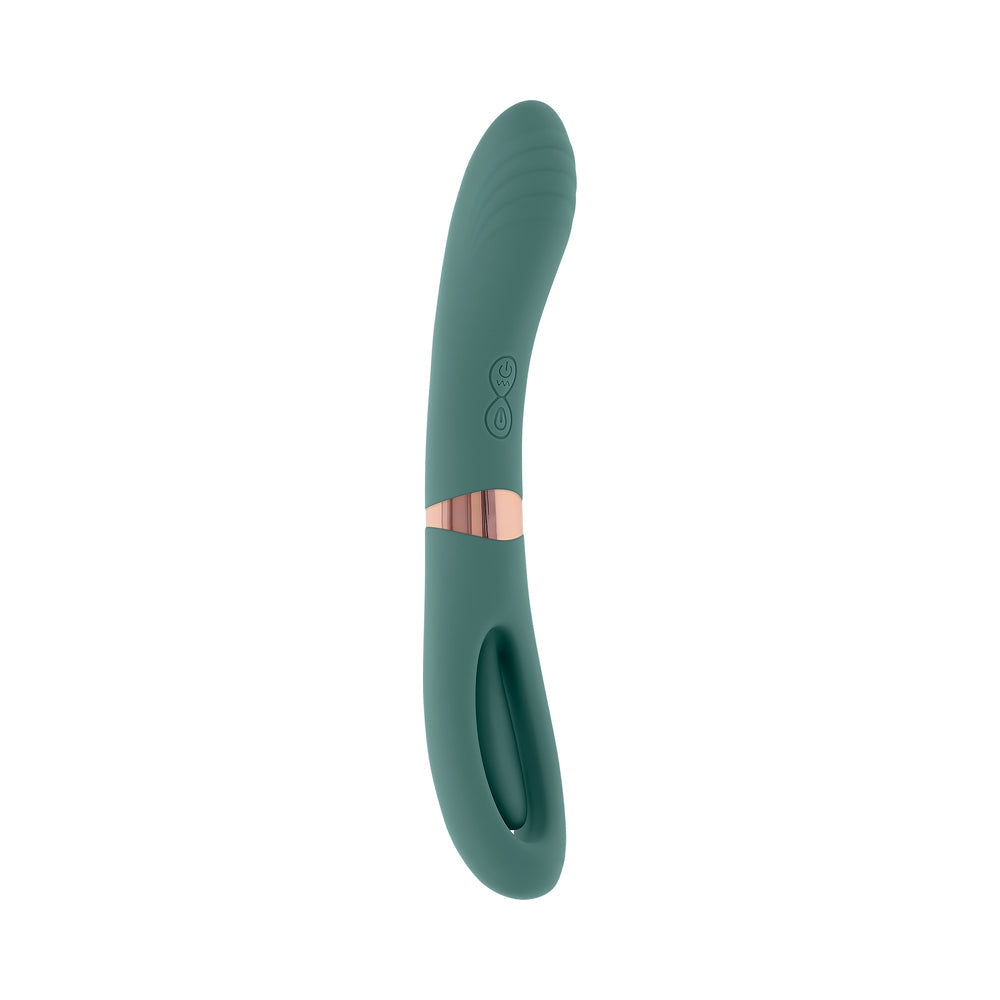 EVOLVED - CHICK FLICK RECHARGEABLE VIBRATOR WITH FLICKER SILICONE MINT