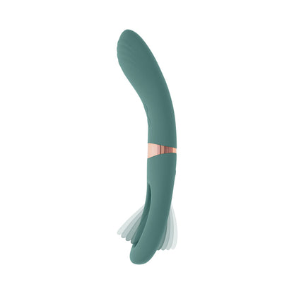 EVOLVED - CHICK FLICK RECHARGEABLE VIBRATOR WITH FLICKER SILICONE MINT