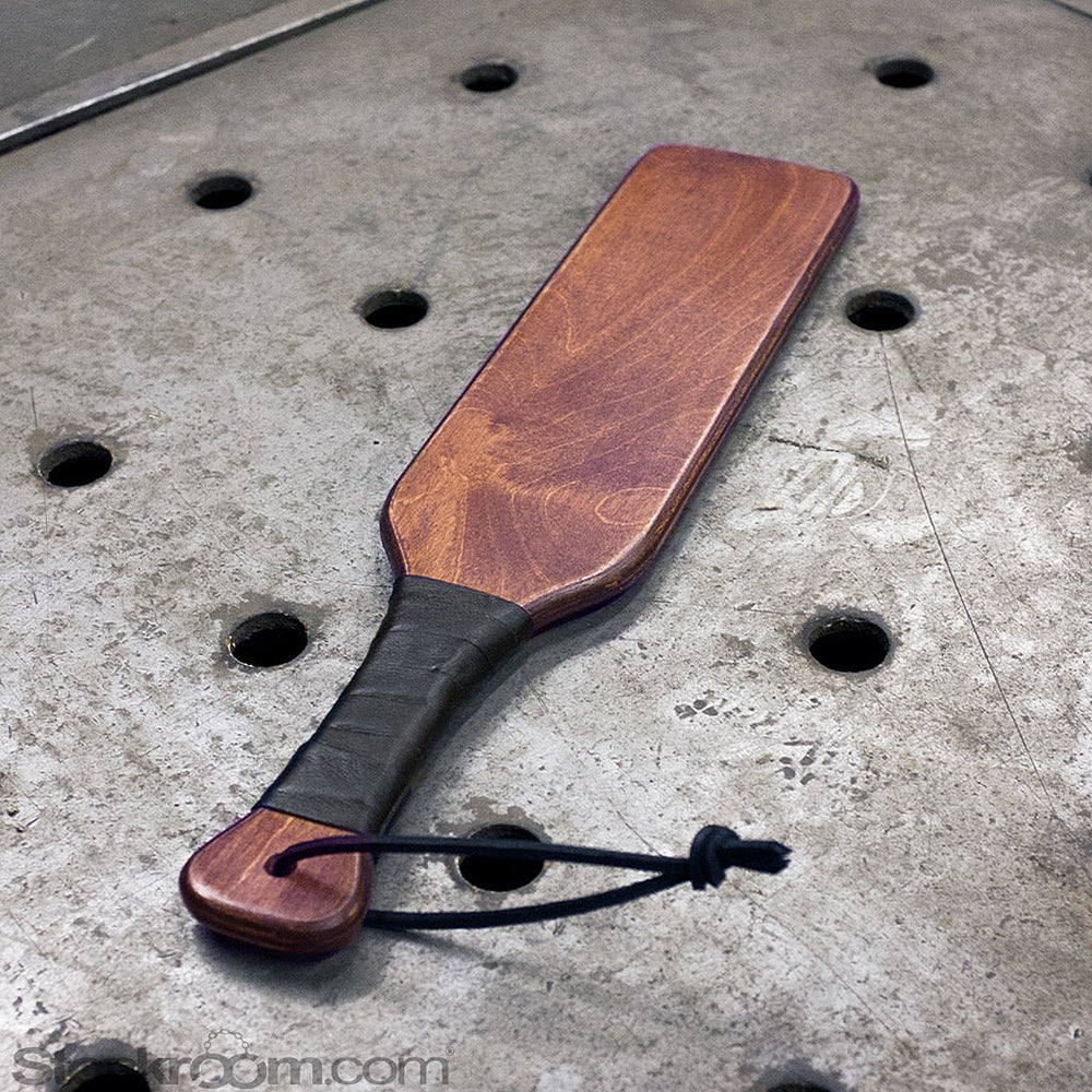 STOCKROOM - ESSENTIALS LEATHER WRAPPED SPANKING PADDLE