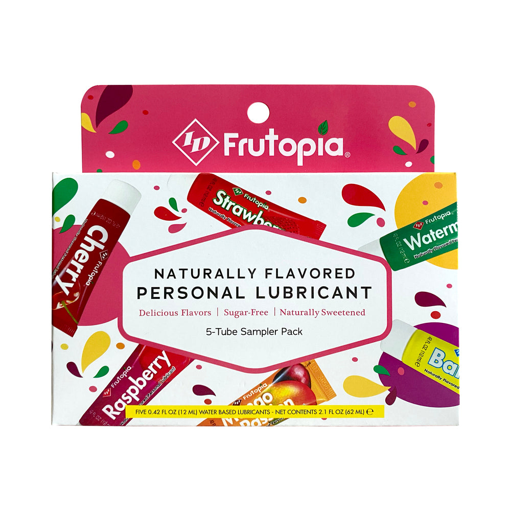 ID LUBRICANTS - ID FRUTOPIA 12ML TUBO SORTIDO PACOTE DE 5