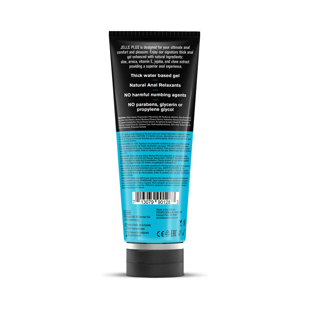 WICKED - LUBRIFICANTE ANAL JELLE PLUS COM RELAXANTES 8 OZ.