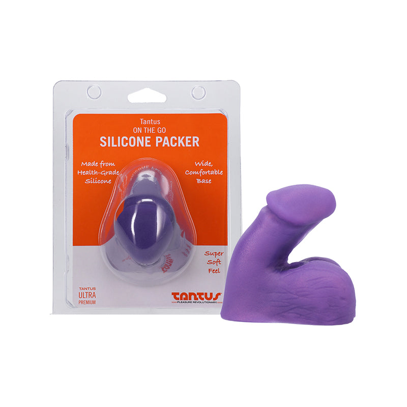 TANTUS - PROTESE PENIANA DE SILICONE ON THE GO AMETISTA (EMBALAGEM CLAMSHELL)